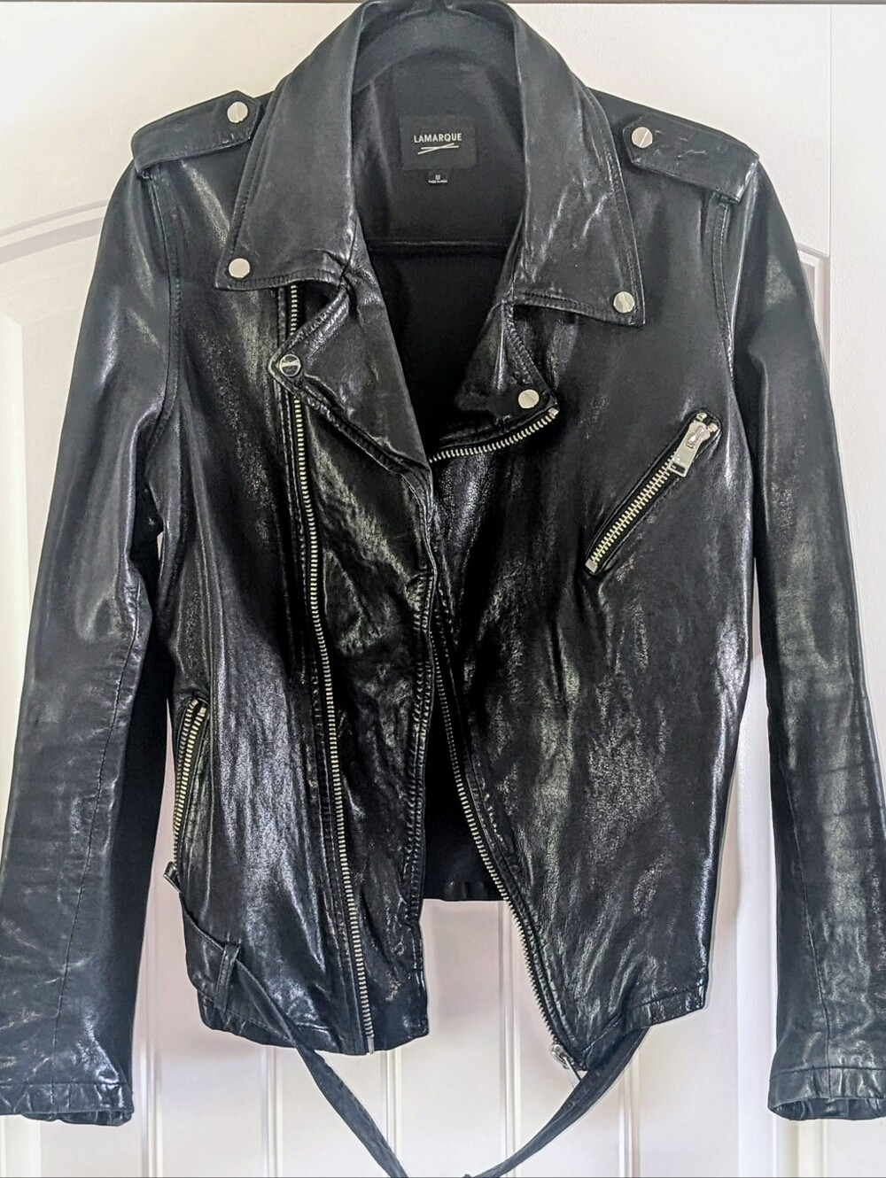 Lamarque - Donna | Iconic Leather Biker Jacket